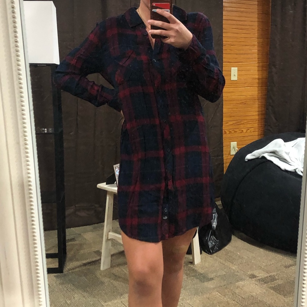 Rails button up dress